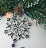 Scottish Thistle Amethyst SnowWonders® Snowflake Ornament/Pendant, (5233amethyst)
