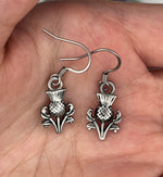 Scottish Thistle dangle Earrings, s364, Scottish Earrings, Celtic Earrings, Dangle Earrings, Stainless Steel Earrings - Shop Palmers