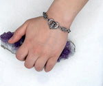 Scottish Thistle Infinity Love Knot Bracelet,(S339) Scottish Bracelet