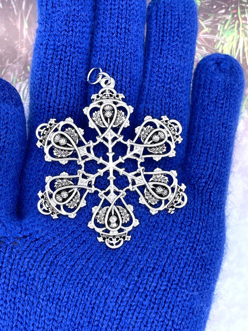Scottish Thistle & Luckenbooth SnowWonders Ornament®  (JPEW6056)