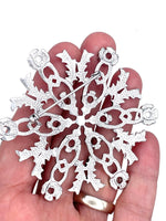Scottish Thistle SnowWonders® Snowflake Brooch, (SWP2) Scottish Thistle Jewelry