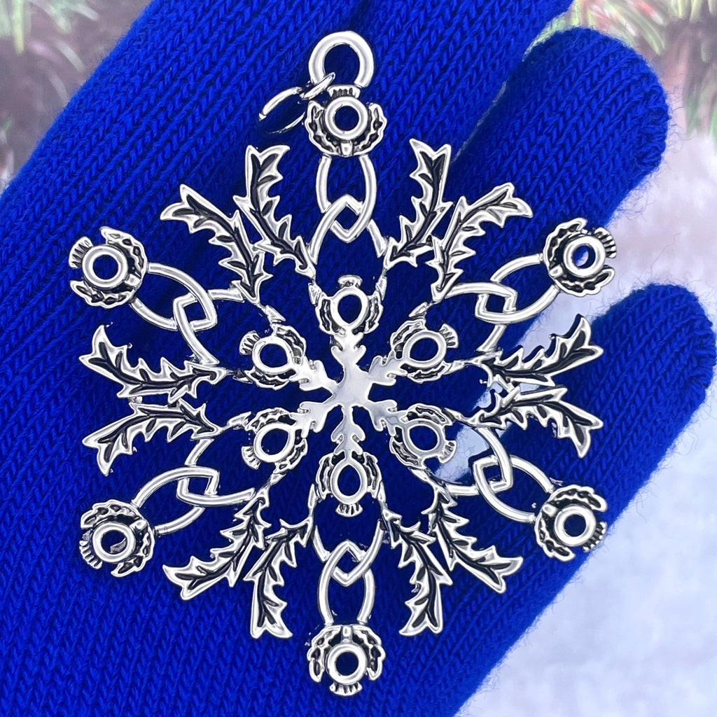 Scottish Thistle SnowWonders® Snowflake Ornament/Pendant, JPEW5233 - Shop Palmers