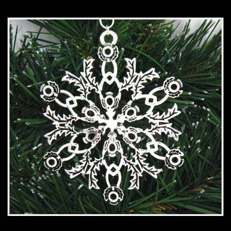 Scottish Thistle SnowWonders® Snowflake Ornament/Pendant, JPEW5233