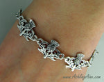 Scottish Thistle toggle bracelet , Scottish Jewelry, Celtic Jewelry, (7009) Ashling Aine ®