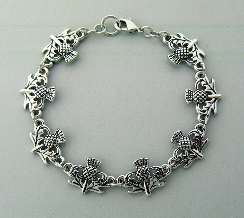 Scottish Thistle toggle bracelet , Scottish Jewelry, Celtic Jewelry, (7009) Ashling Aine ®