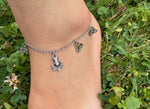 Scottish Thistle Trinity Anklet, (HM163) Scotland Love!