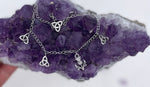 Scottish Thistle Trinity Anklet, (HM163) Scotland Love!