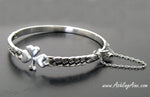 Shamrock Celtic knot bangle Bracelet, JPEW7002