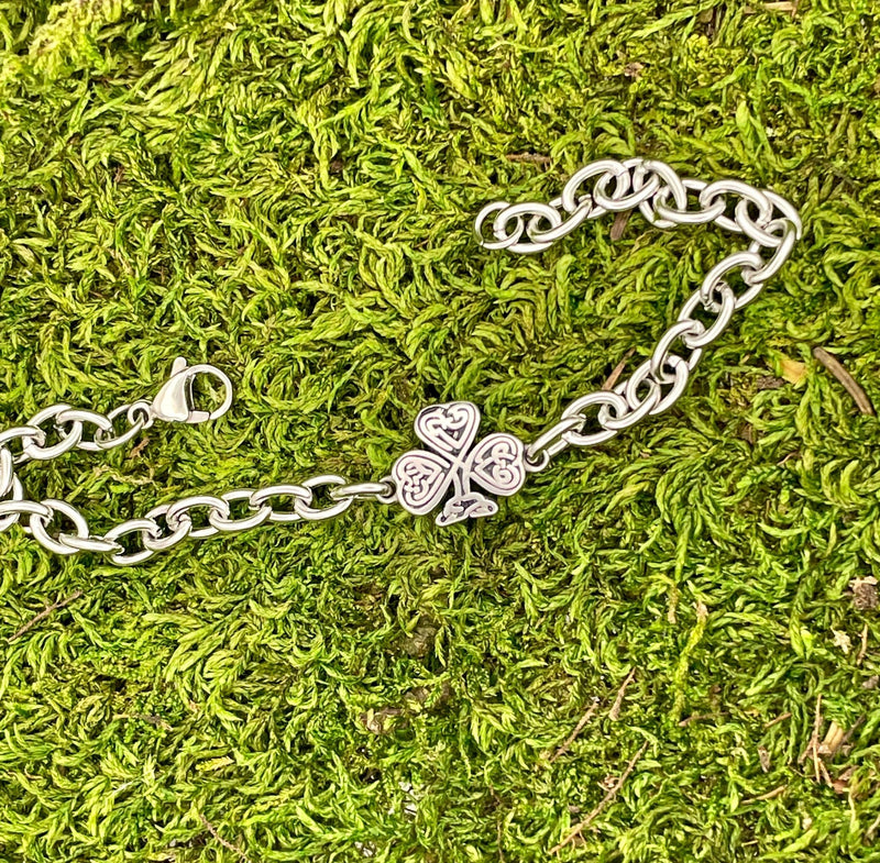 Shamrock Irish Charm Bracelet (Hm140)