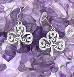 Shamrock & Triskelion Earrings (S362)  The Journey of Life Celtic earrings