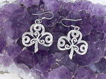 Shamrock & Triskelion Earrings (S362)  The Journey of Life Celtic earrings