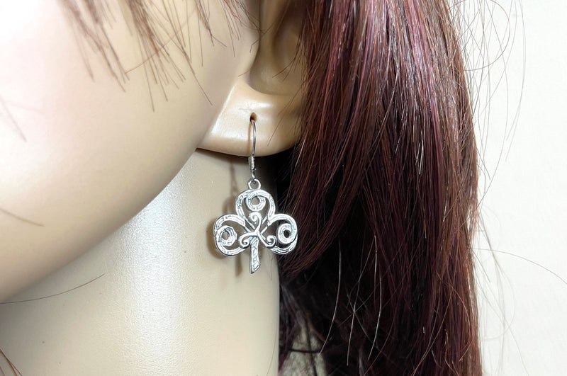 Shamrock & Triskelion Earrings (S362)  The Journey of Life Celtic earrings