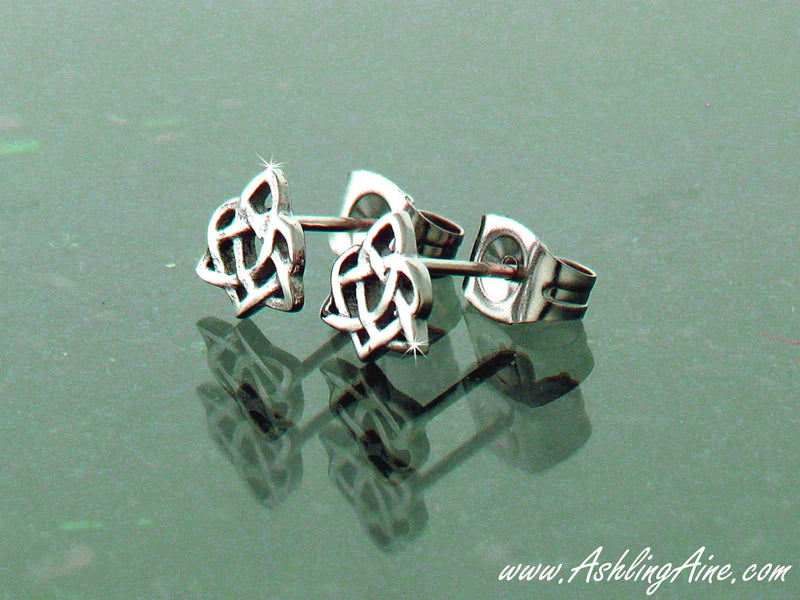 Sister Knot Trinity Post Earrings, S116