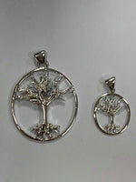 Smaller Sterling Silver Family Tree Pendant/necklace, Tree of Life (BQ1013SMPend)