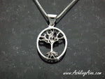 Smaller Sterling Silver Family Tree Pendant/necklace, Tree of Life (BQ1013SMPend)