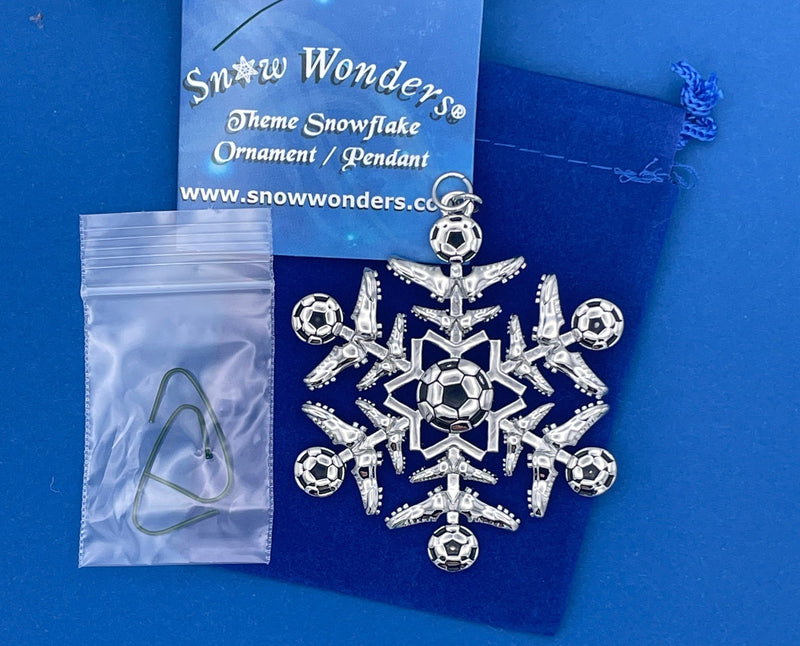 Soccer SnowWonder® Snowflake Themed Ornament, 6061 - Shop Palmers