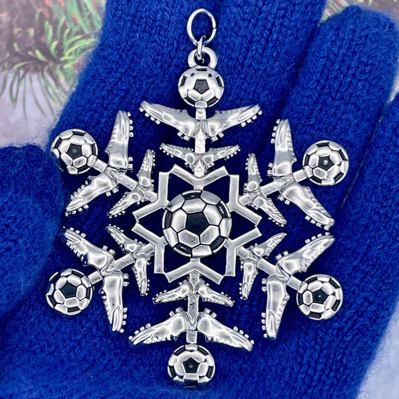 Soccer SnowWonder® Snowflake Themed Ornament, 6061 - Shop Palmers