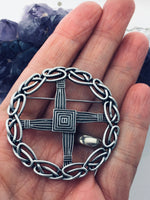 St Brigid's Cross Pin/Pendant (Jpew6080)