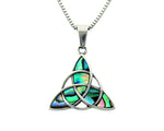 Stainless Steel Abalone Trinity Pendant w/optional chain S230