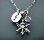 Stainless Steel Snowflake Necklace
