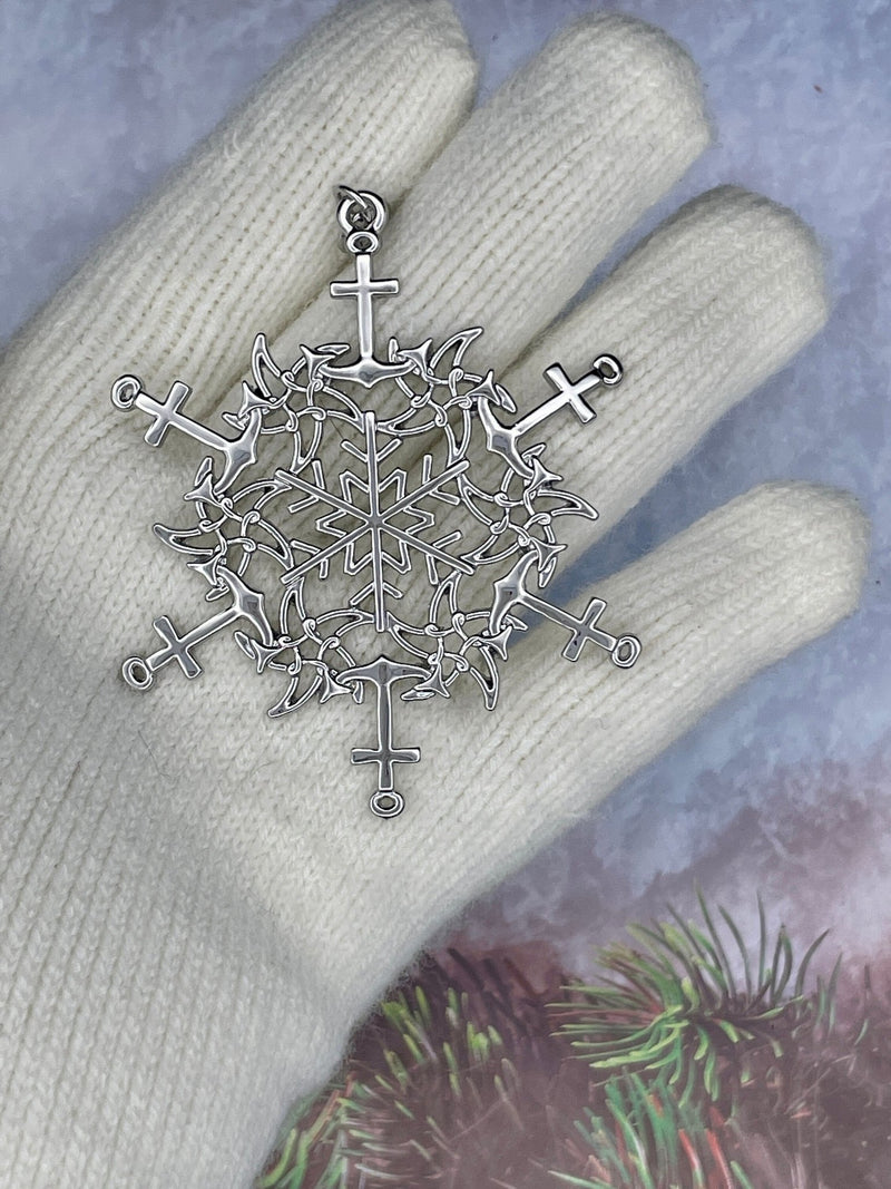 Starfish & Anchors Snowflake Ornament (SW6067) SnowWonders® Collectable Ornaments - Shop Palmers