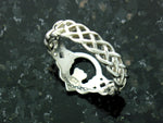 Sterling Silver Celtic Claddagh Braided Band Ring (BQ507)