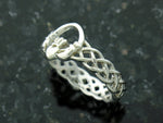 Sterling Silver Celtic Claddagh Braided Band Ring (BQ507)