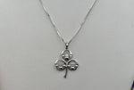 Sterling Silver Claddagh Shamrock pendant (Q1154)