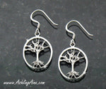 Sterling Silver Family Tree Earrings, (BQ1011Tree-ear)