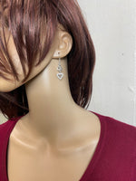Sterling Silver Heart Trinity Earrings (HM175) - Shop Palmers