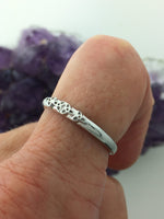 Sterling Silver Trinity Ring, (BQ1019)
