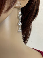 Sterling Silver Triple Trinity Pendant/ Earrings(HM173/HM174) - Shop Palmers