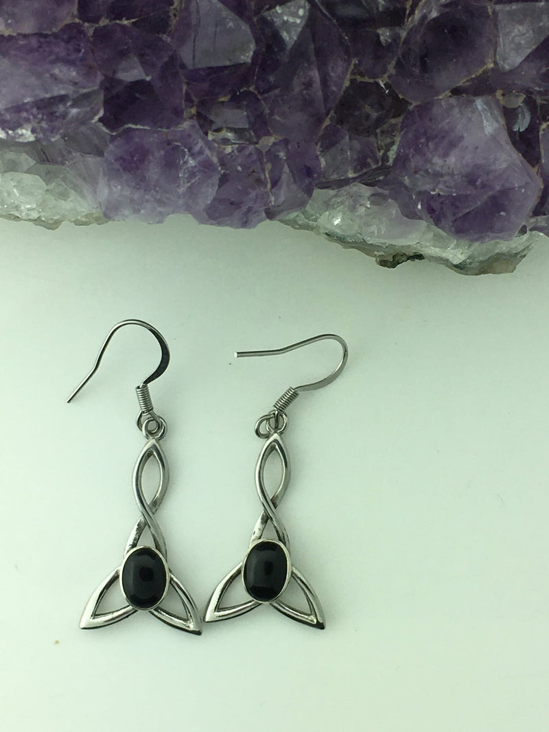 STRENGTH Trinity Stainless Steel Celtic Earrings (HM61)