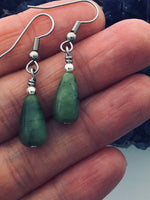 Tear Drop Connemara Marble Earrings, (HM29)