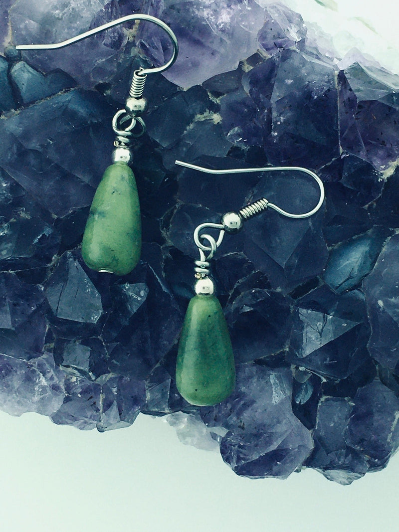 Tear Drop Connemara Marble Earrings, (HM29)