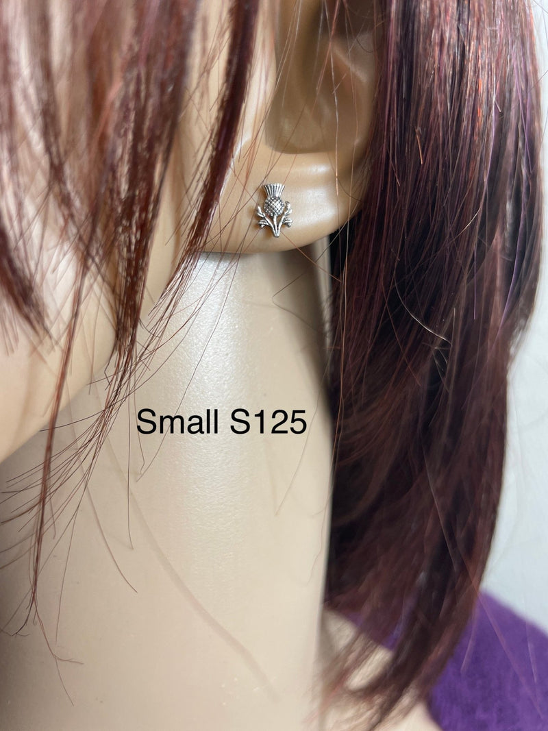 Petite Double Thistle Earrings