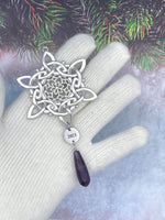 Trinity Amethyst SnowWonders® Snowflake Christmas Ornament (SW6069amethyst) Scottish Christmas Ornament - Shop Palmers