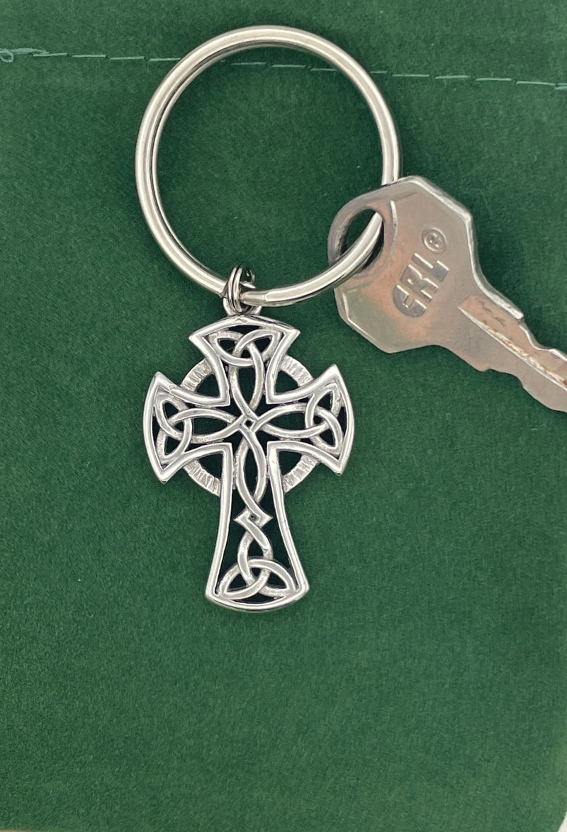 Trinity Celtic High Cross Key CHAIN, , (Key -S352) Celtic Keyring - Shop Palmers