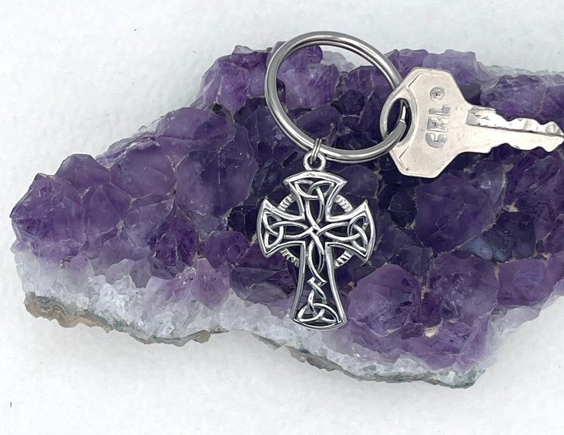 Trinity Celtic High Cross Key CHAIN, , (Key -S352) Celtic Keyring ...