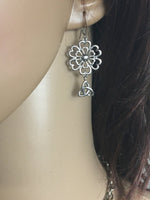 TRINITY Love Grows Heart and Flower Earrings,(HM111)