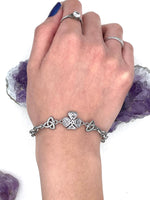 Trinity Shamrock Irish Charm Bracelet