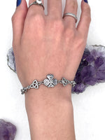 Trinity Shamrock Irish Charm Bracelet