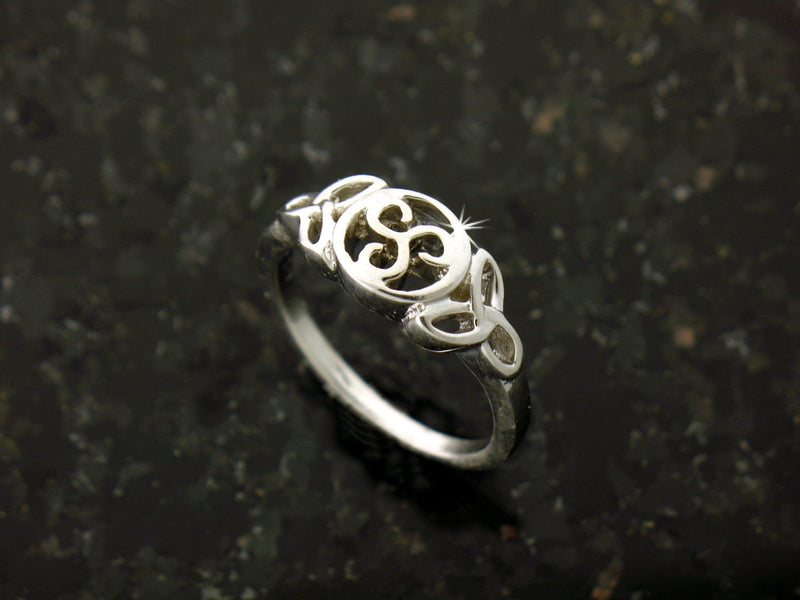 Trinity & Triskelion Sterling Silver Ring (BQ1016)