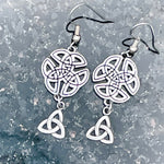 Trinity Wings of an Angel Celtic Earrings, HM132