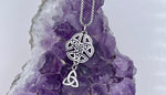 Trinity Wings of an Angel Celtic Necklace (Hm133)