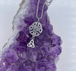 Trinity Wings of an Angel Celtic Necklace (Hm133)