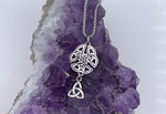 Trinity Wings of an Angel Celtic Necklace (Hm133)