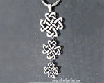 Triple Celtic Love Knot Cross Pendant, s150