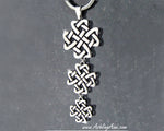 Triple Celtic Love Knot Cross Pendant, s150