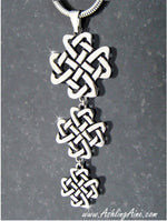 Triple Celtic Love Knot Cross Pendant, s150